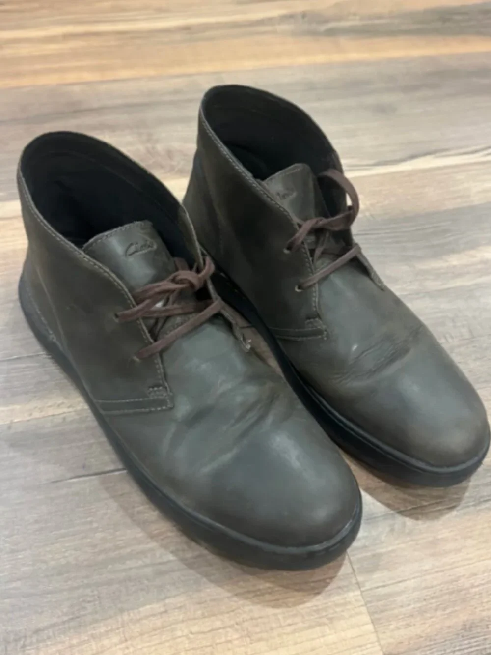 Clarks Court Lite Desert Boot MX-I Comfort Brown Leather Men's Size 13 Chuka